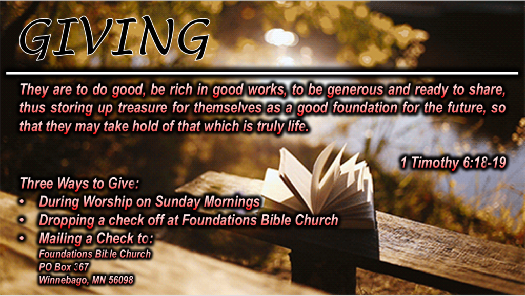 GIVE Foundations Bible Church