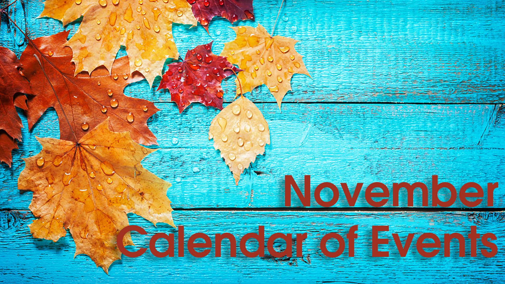 November Events Dates